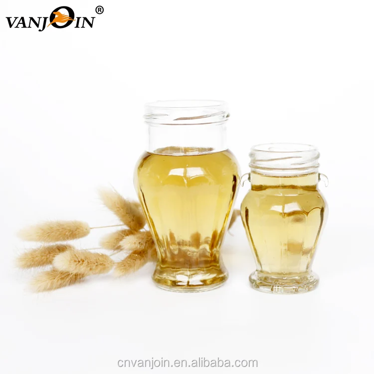 106ml Empty Amphora Glass Jar with Metal Lug Cap Food Container for Honey Jam Jelly Beverage & Holiday Packing