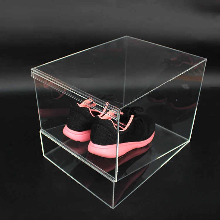 Unique Design Acrylic Display Box Dimensions PMMA Box Single Acrylic Box Acrylic Case With Oblique Face