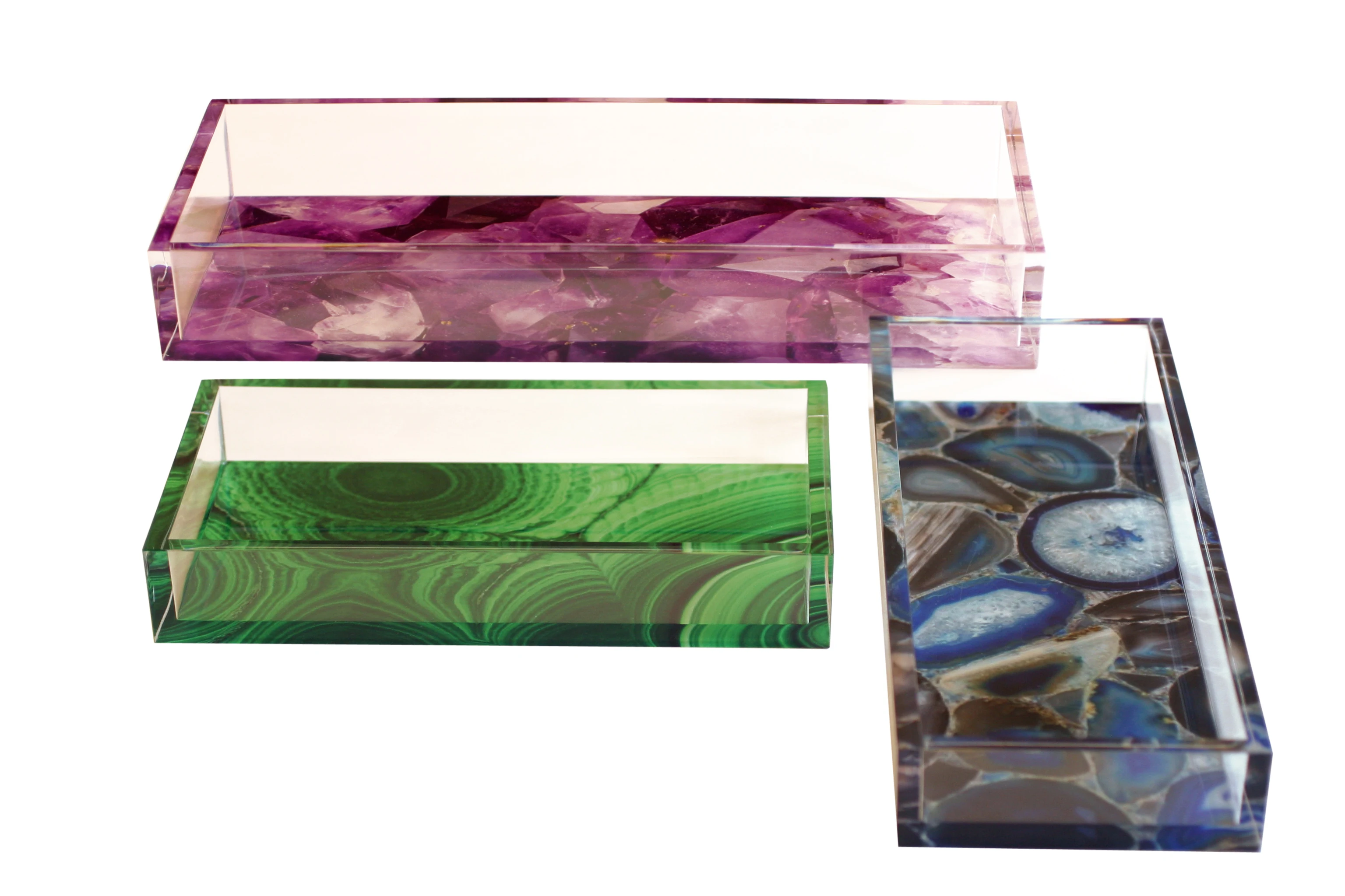 Customized lucite acrylic hotel/restaurant serving tray wholesale