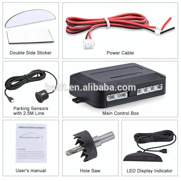 Hot selling car front camera Car Reverse Parking Sensor with 4 sensors