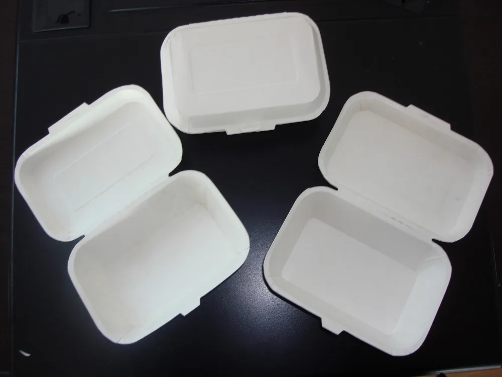 
Take-away paper food box container/dish tray making machine price list cost 