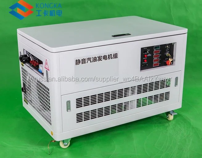 Three Phase Super Silent Portable Gasoline Generator 28kw 30kw 35kva
