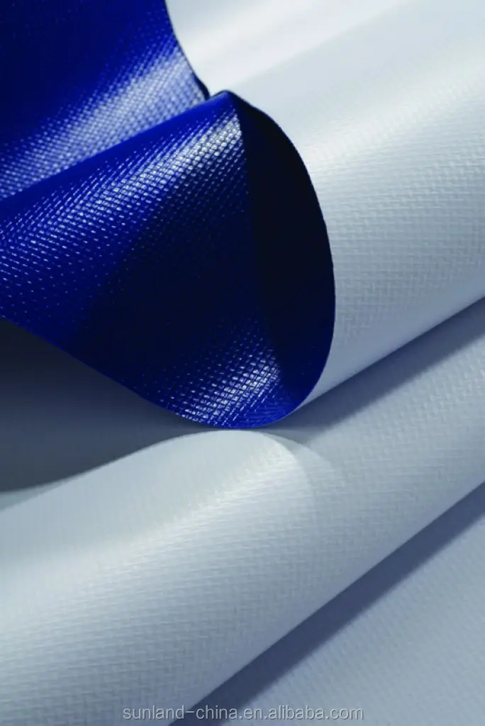 
100% Polyester Plain Woven PVC Raincoat Fabric Waterproof PVC Coated Car Tarpaulin 