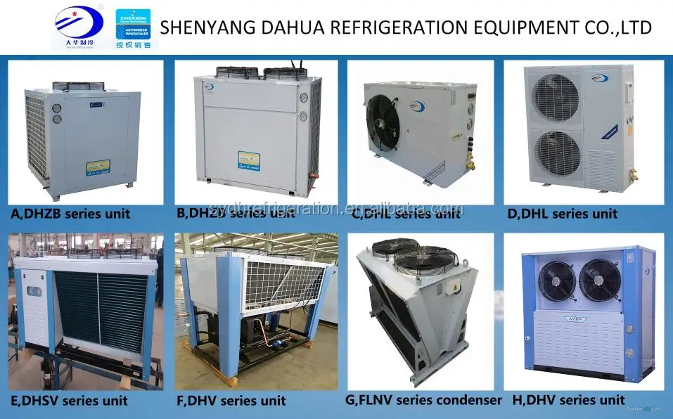 cold room HVAC Copeland scroll 5HP AC refrigeration unit compressor condenser unit