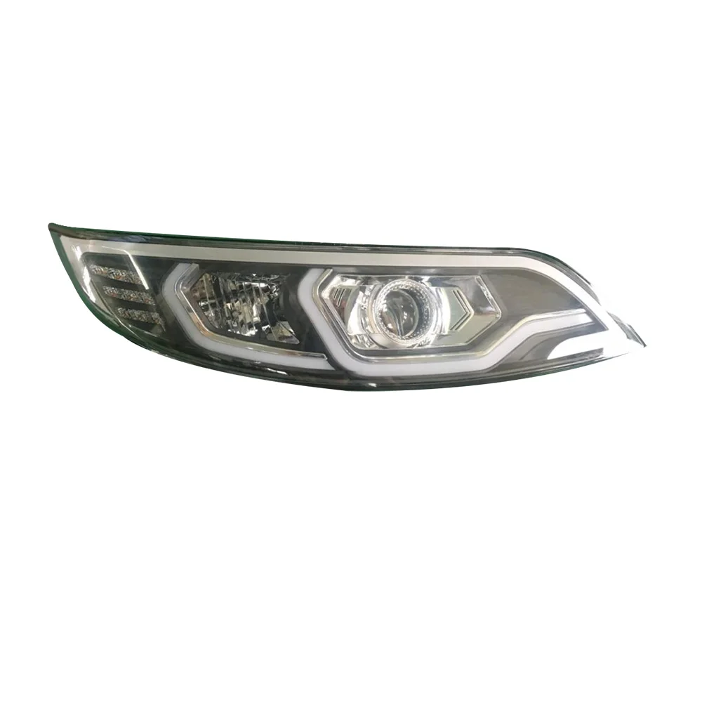 
2019 Factory price Bus Head Lamp COMBINATION HEAD LAMP FOR COMIL W/ FIBER, TOP DECORATION STRIP PAINT 
