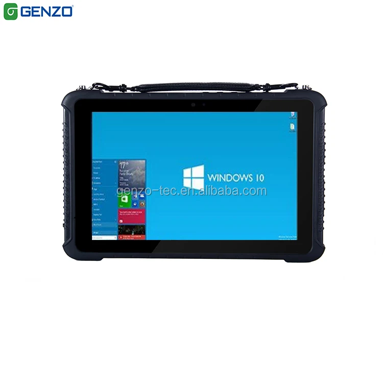 
GENZO 10 inch m3-7Y30 IP65 Rugged Tablet Windows Industrial tablet pc with RS232 RJ45 and Fingerprint GPS 