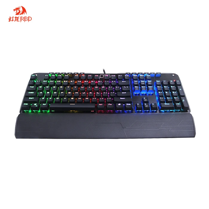 Hot Sale Red Dragon K555 PC Gamer Metal Mechanical Keyboard 104 Keys