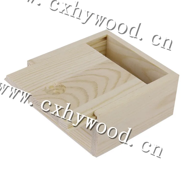 Необработанная Маленькая деревянная коробка для конфет, деревянные коробки для конфет, оптовая продажа