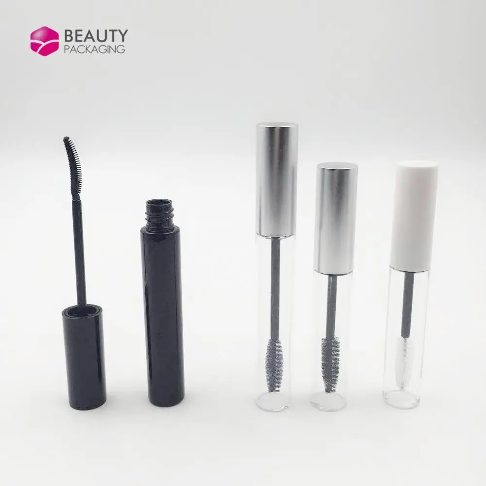 5ML mini Empty Plastic Mascara Tube Packaging With Silicone Brush