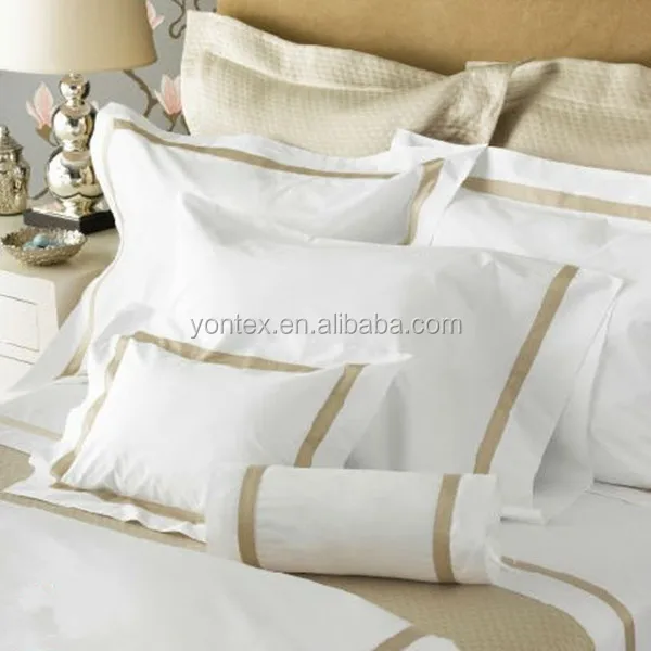 100% Cotton White Hotel Bedding Sheet Set