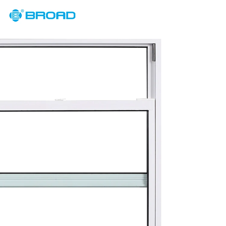 American style aluminium alloy double hung sliding pull up window