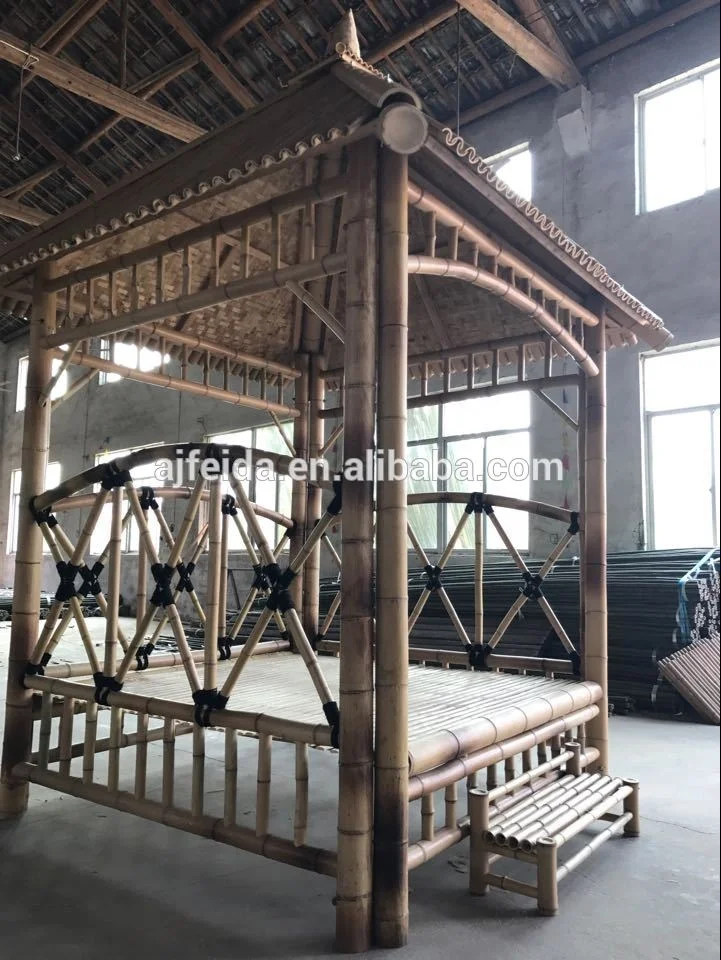 FD-170301 bamboo pavilion 3*3 in gazebos