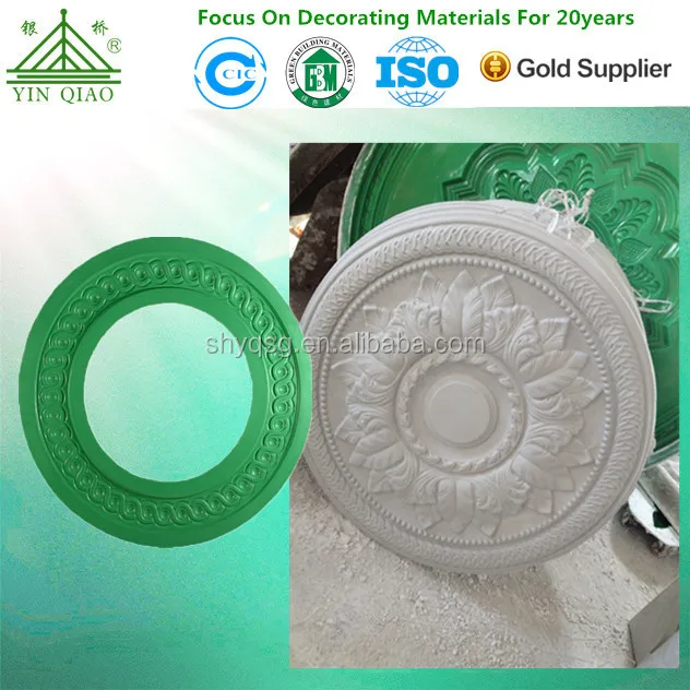 High Quality Gypsum Ceiling Rose 3D Ceiling Center Panel Medallion Plastic Molds
