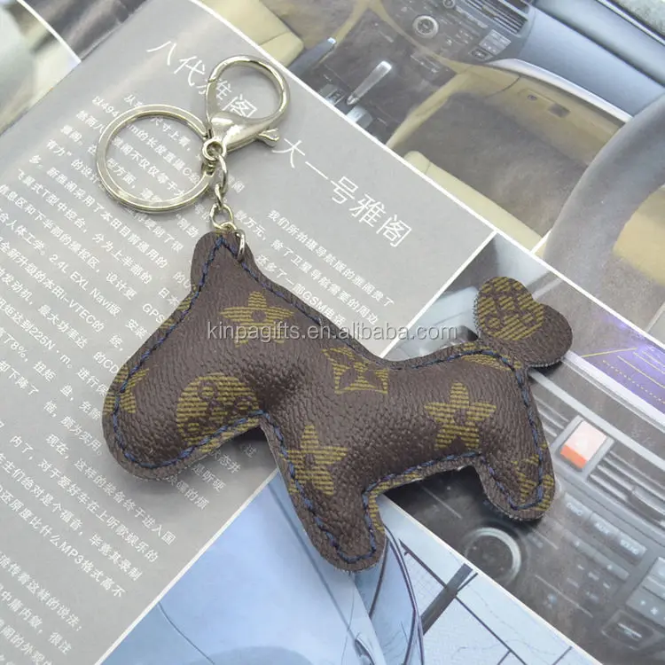 Hot Sale Fashion Souvenir PU horse shaped tassel leather keychain for car keys