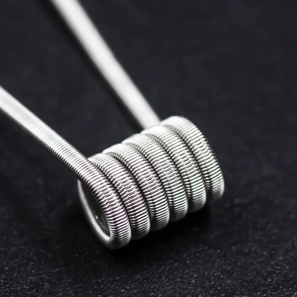 NK new product nichrome90 dual fused clapton pre made coil vaping wire for ecig mod