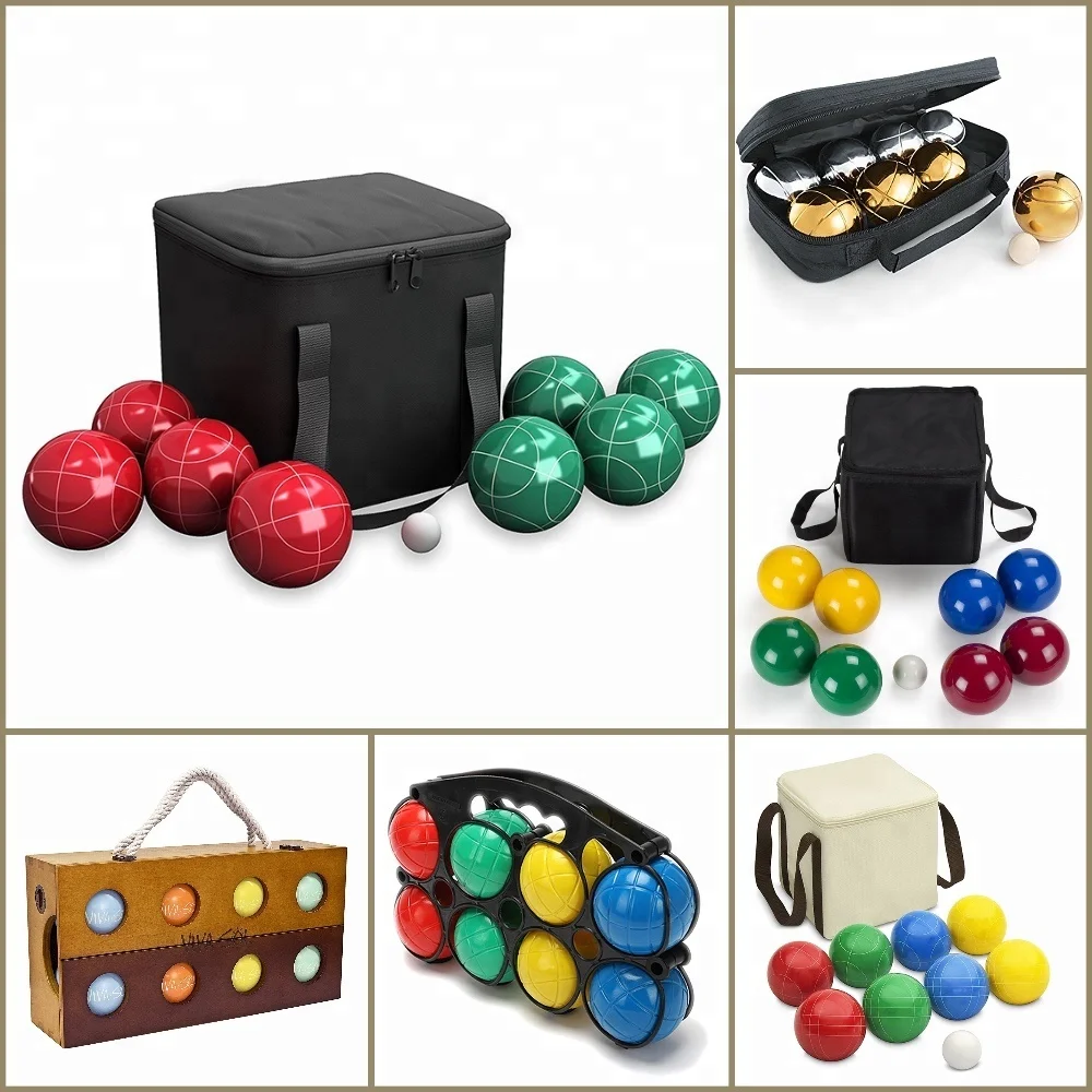 Bocce Ball Set Outdoor Family Bocce Game Resin balls