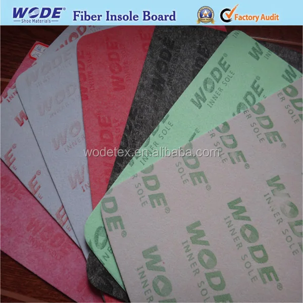 Fiber insole board for footwear