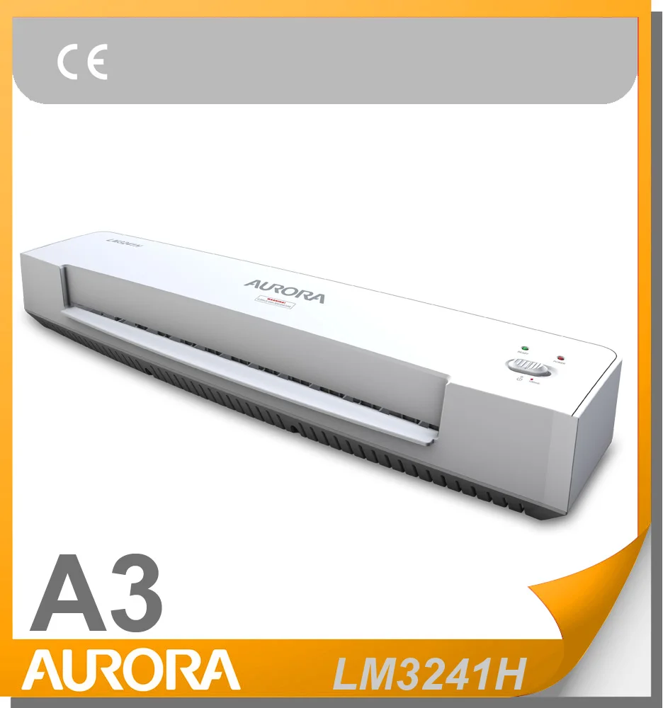 Aurora LM3241H Hot Laminator, A3 3~5min Warm-up Time,100mic Pouch Thickness