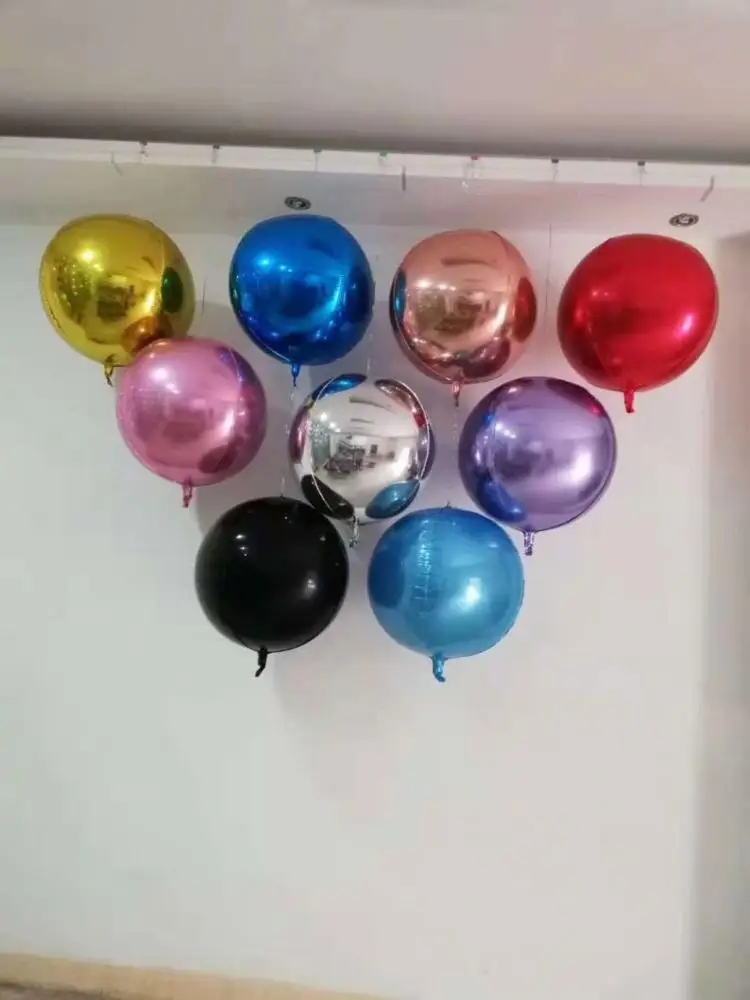 China supplier colorful party decorations 18Inch round sphere 4D flamingo balloon