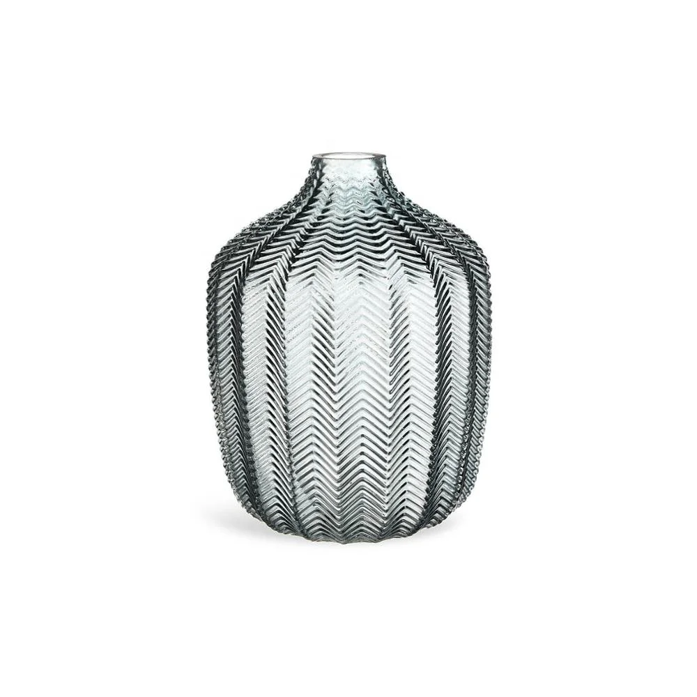 
KERUI unique glassware decorative colored handmade glass vase 