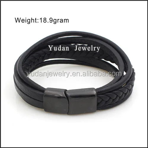 European Style Latest Double Layer Braided Leather Bracelet Straps
