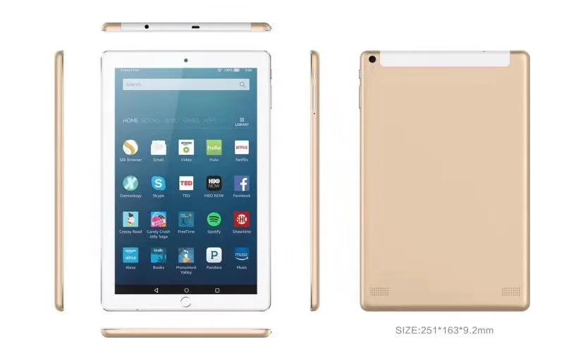  Новый 10 1 дюймовый android 8 MTK Quad Core 3G планшетный