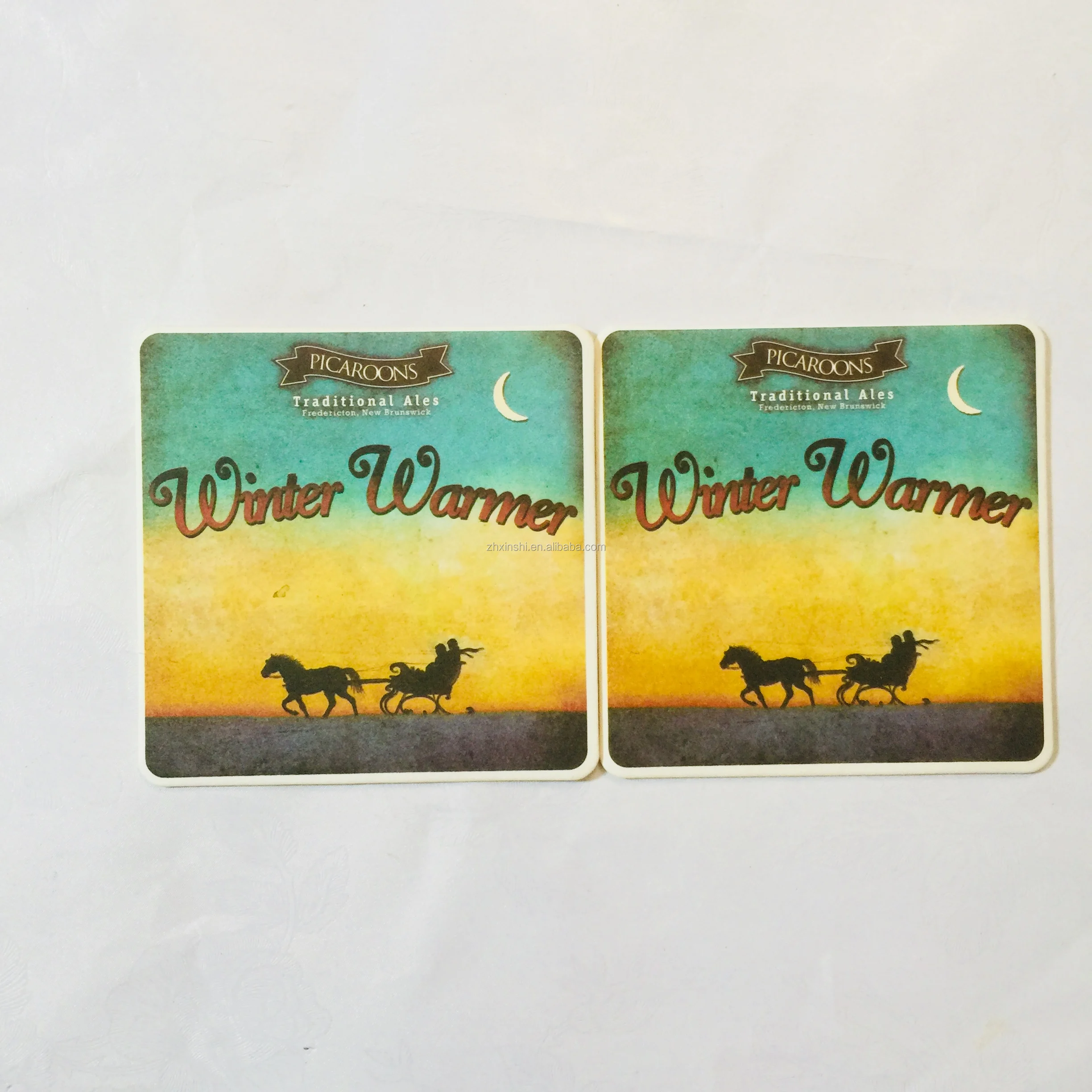 Absorbent Material Custom Printing Beer Coaster Waterproof Absorb Paper Beermat