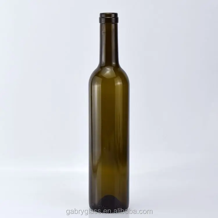 Black brown 750ml bordeaux redwine glassbottle with screw caps