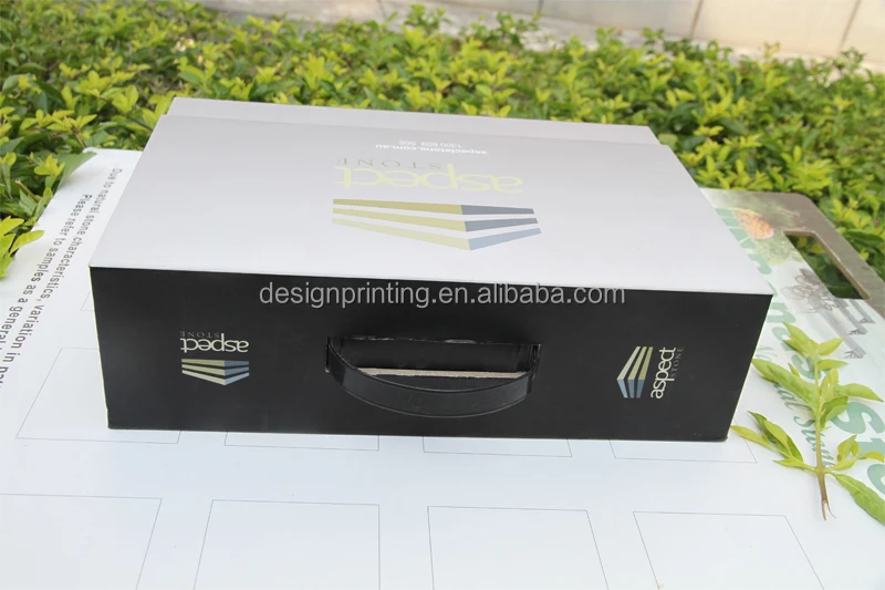 Floor quartz stone display sample book manufacturer