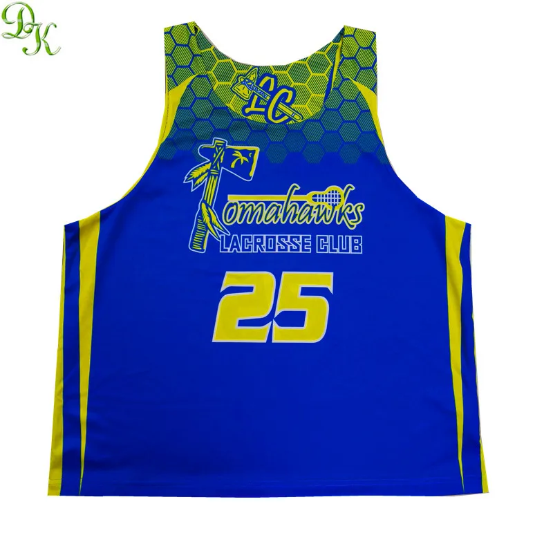 
Custom design reversible lacrosse pinnies 