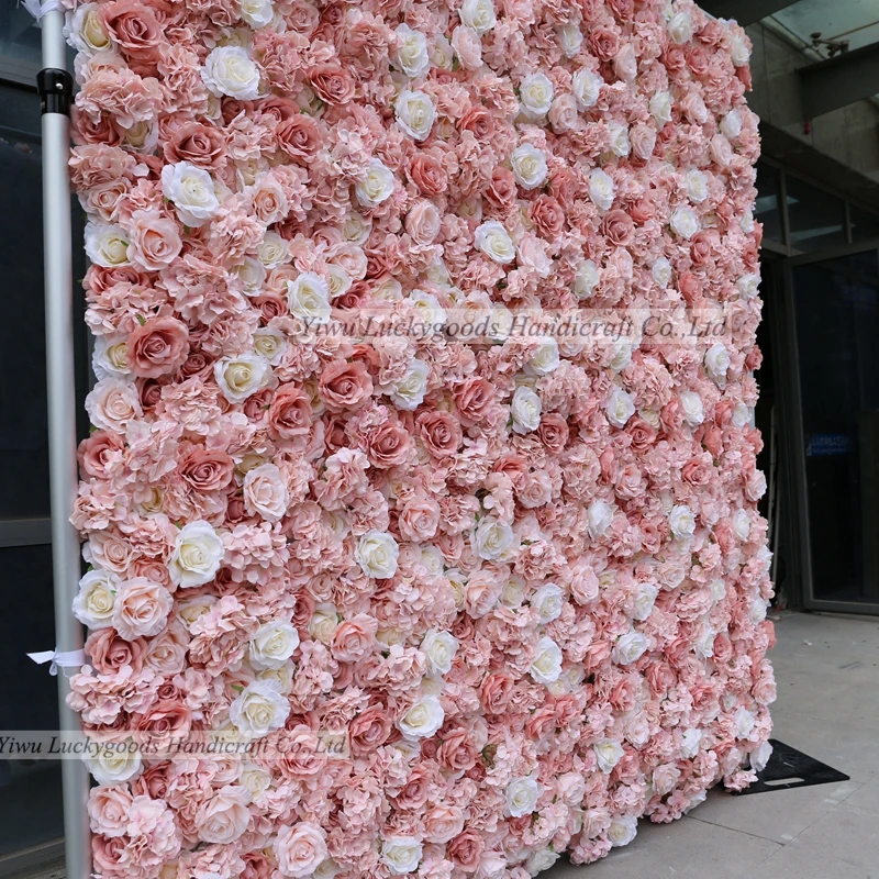 LFB1101 roll up flower wall cloth base for wedding photo backdrop