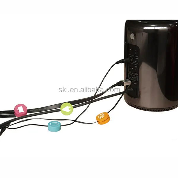 
Eco friendly Colorful TPR Circular Cable Identification Tags 