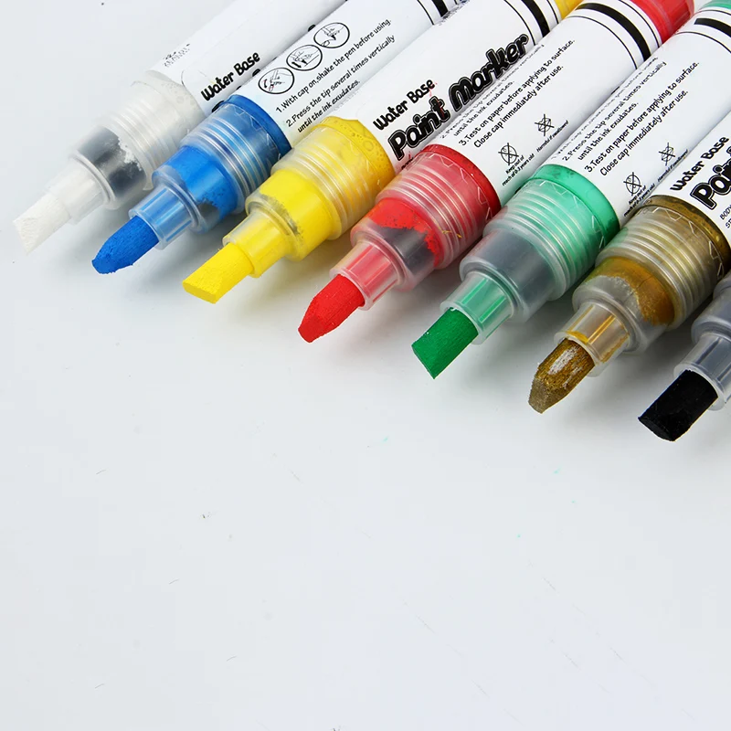 8.5mm White And Black Marker Leather Paint Pen OEM Oil Paint Marker