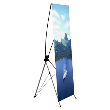 Height adjustable x banner stand; x banner size;