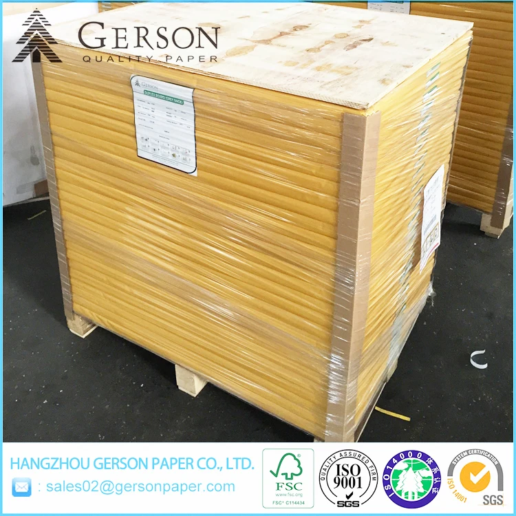 
Manufacturer Direct Sell/ Recycled Paper 180 gsm Coated Cardboard Duplex Board Paper PE Film Wrapped 