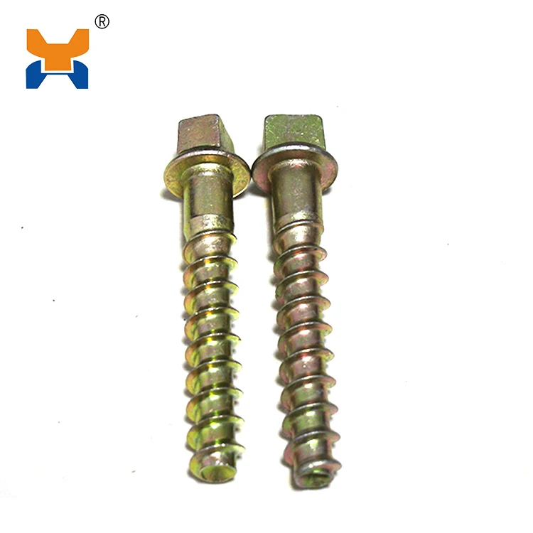high quality China Railway locomotive accessories customized steel railway fastening system screw spikes