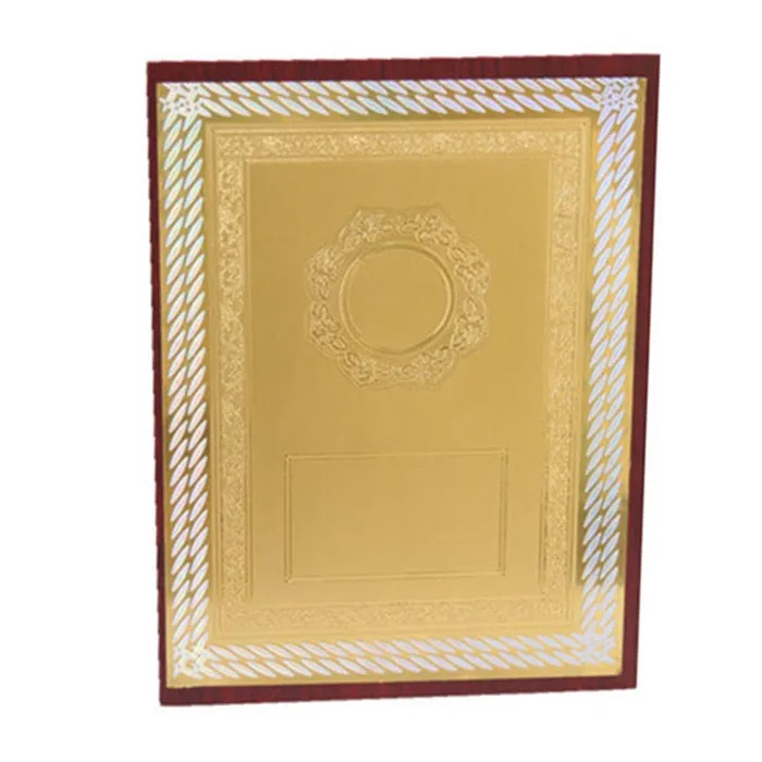 High Quality gold wood award plaque