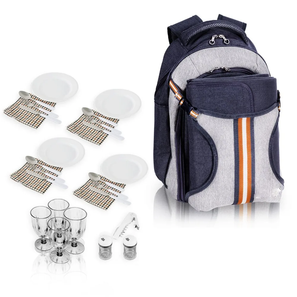 Нейлоновый материал и тип 4 4 человек рюкзак для пикника