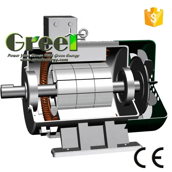 5KW 750RPM 3 phase permanent magnet generator, hydro and wind power generator