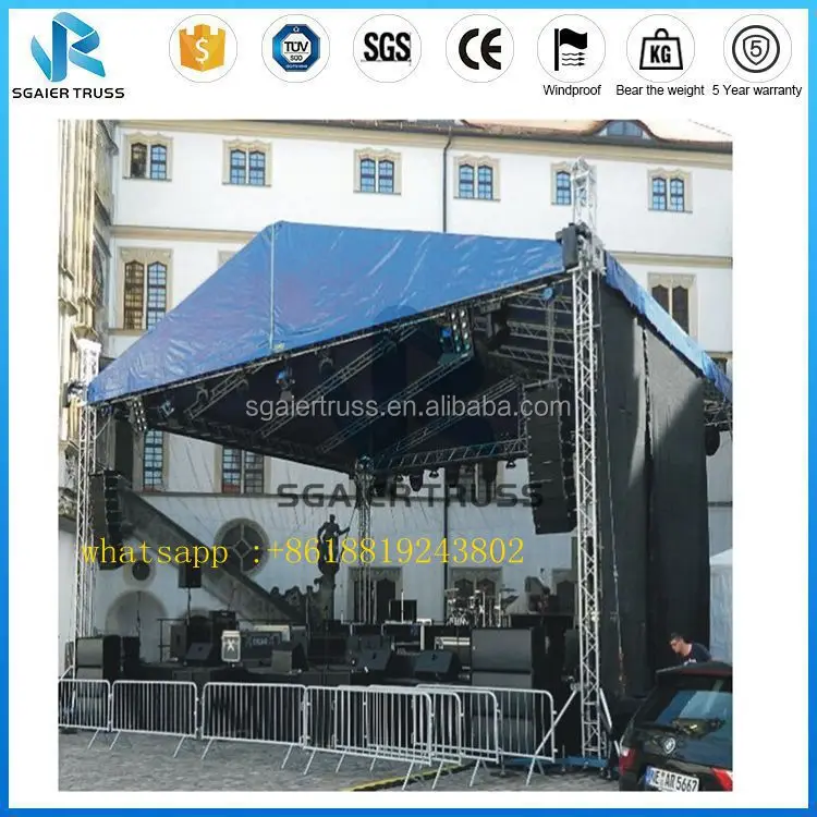 TUV CE 750KG Loading Testing Useful Truck Mobile Stages for