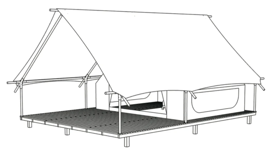 
luxury glamping tent safari tent 