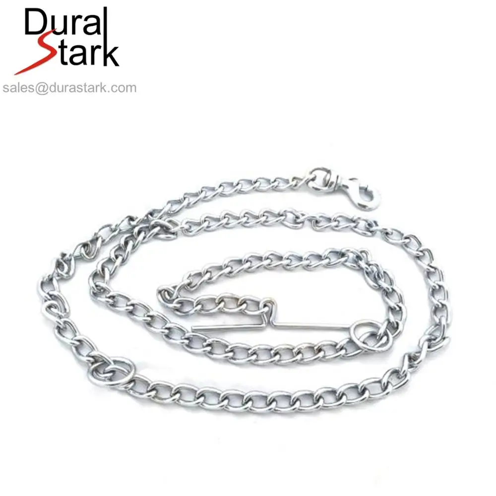 Stainless Steel Dog Chain Leash Steel with Clip Lock Surya Original Chokechain