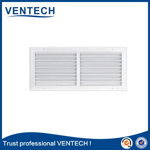 HVAC supply air door ventilation grilles