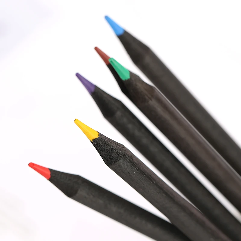 Карандаш черный деревянный цветной карандаш под заказ высококачественный умный черный карандаш