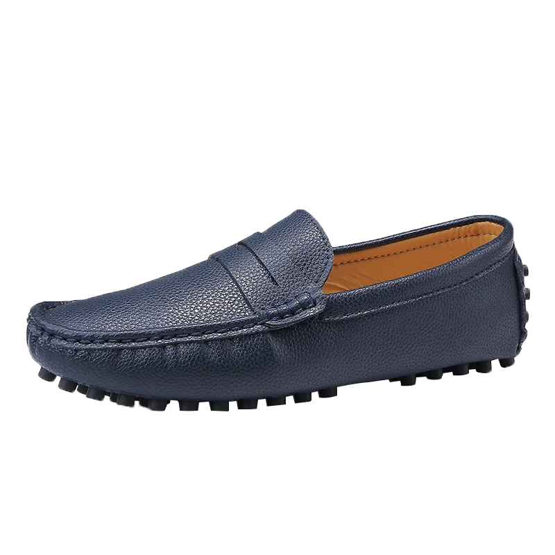 Fashion Design Custom Hand Made Men Slip on Leather Loafer Moccasin Casual Shoes Big Size Microfiber Leather Shoe