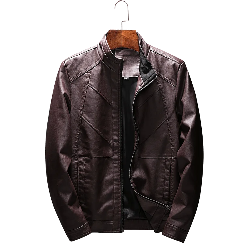 China Apparel Best Quality Motorcycle Jacket Mens Leather Jacket Warm Keeping Winter Jacket