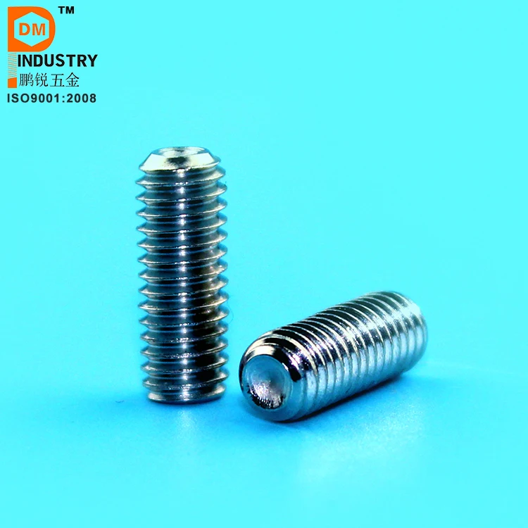 high quality DIN916 hexagon socket set screws with cup point