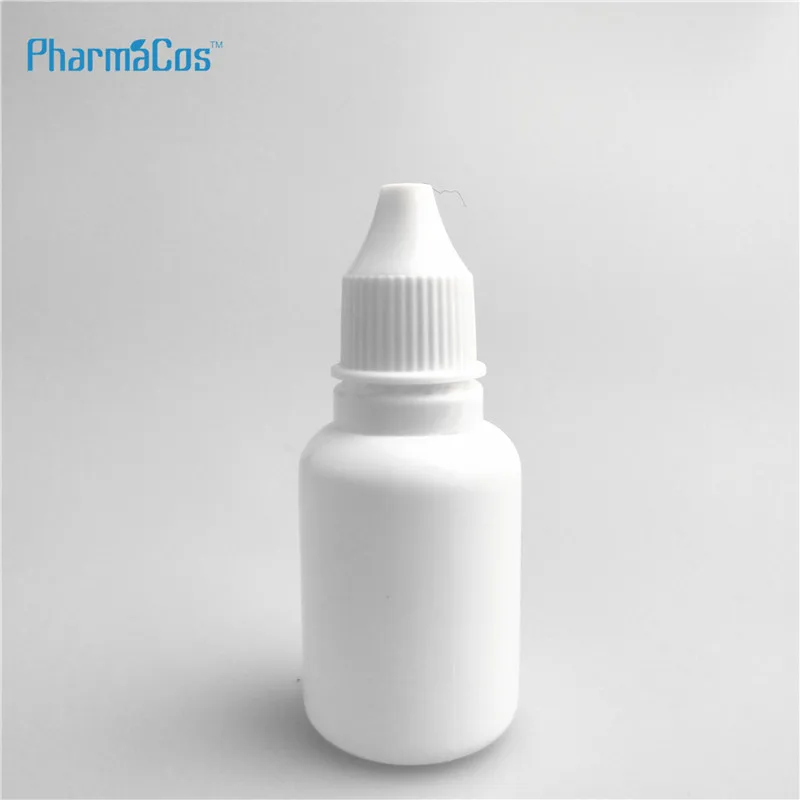 Empty PE Medical Eye Drops Bottle 10ml Plastic Eye Dropper Bottle 20ml with Childproof Cap