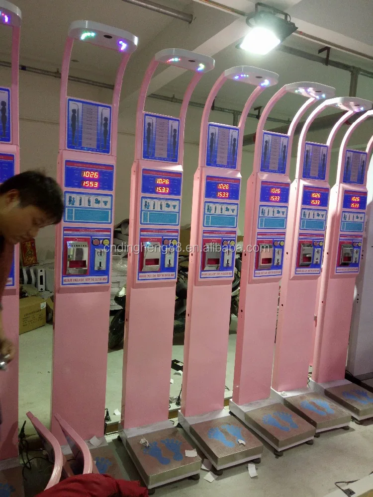 Height weight scale and body fat machine Ultrasonic BMI Body Height Measure Weight Fat Scale