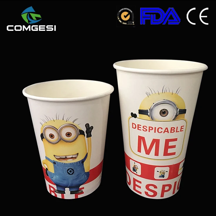 
Customer Logo Accepted 8oz/12oz/16oz/20oz Disposable Hot Drink Coffee Paper Cup With Flat Lid 